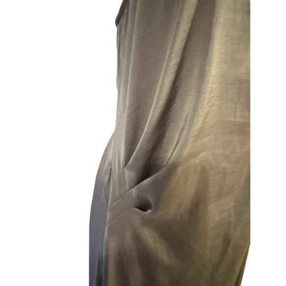 BCBGMaxAzria Taupe Satin One-Shoulder Cocktail Party Dress XS NWT - Picture 4 of 6